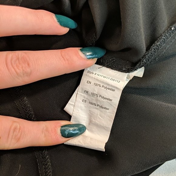 Another Story Black Flowy Dress Keyhole Sleeveless Women's Large L Formal - Picture 9 of 10